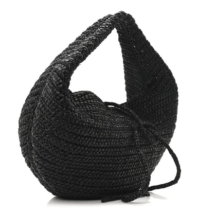 Khaite Raffia Olivia Hobo Black 3 of 9