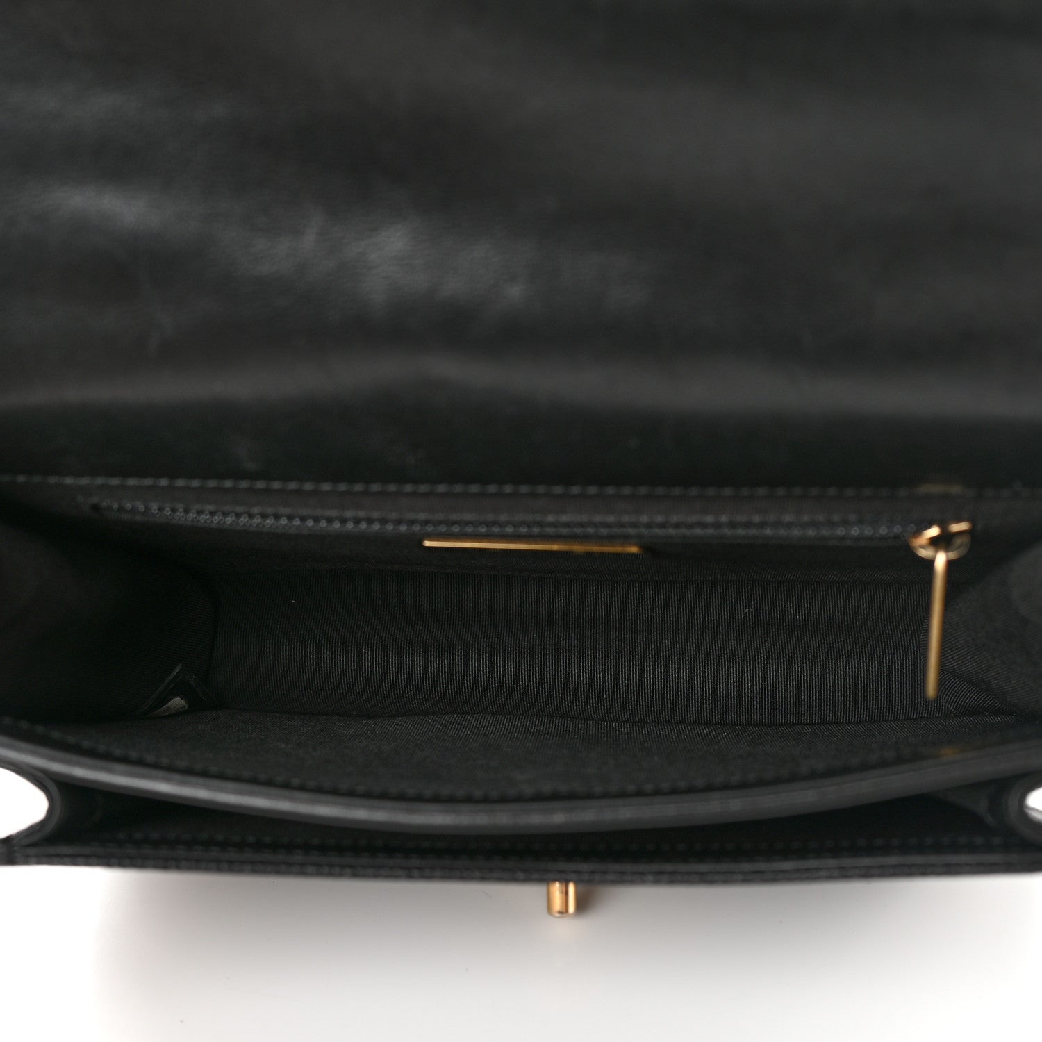 Chanel Calfskin Caviar Quilted Chain Handle Flap Black 4 of 13