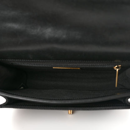 Chanel Calfskin Caviar Quilted Chain Handle Flap Black 4 of 13