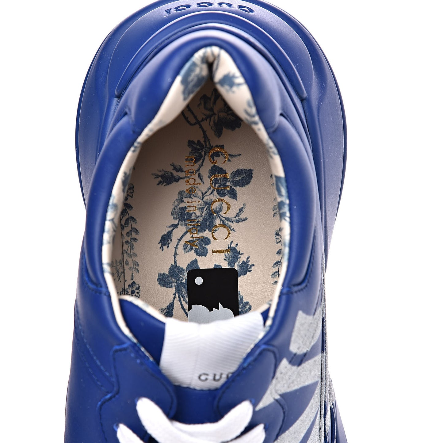 X MLB Calfskin NY Yankees Mens Rhyton Sneakers 8 Electric Blue
