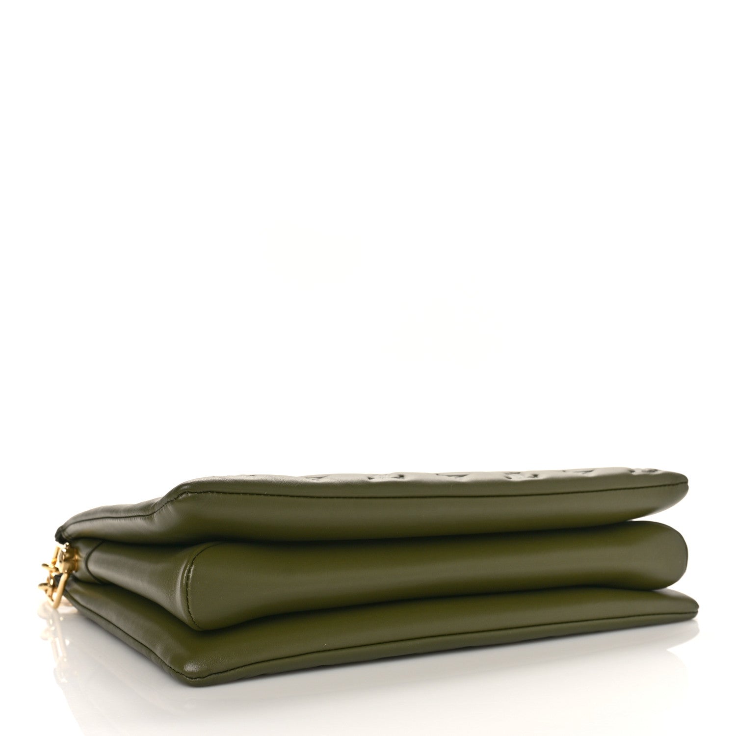 Louis Vuitton Lambskin Embossed Monogram Coussin MM Khaki 4 of 8