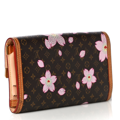 Louis Vuitton Monogram Cherry Blossom Porte Tresor International Wallet Brown 3 of 12