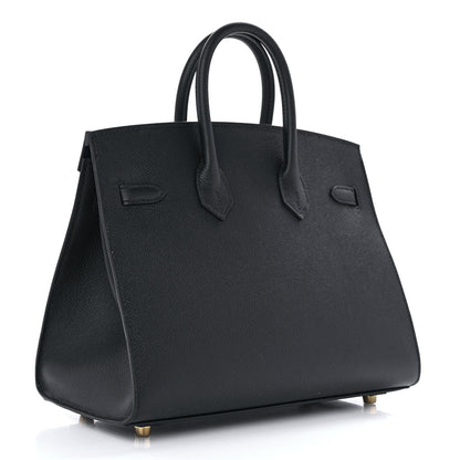 Hermes Epsom Birkin Sellier 25 Black 3 of 11