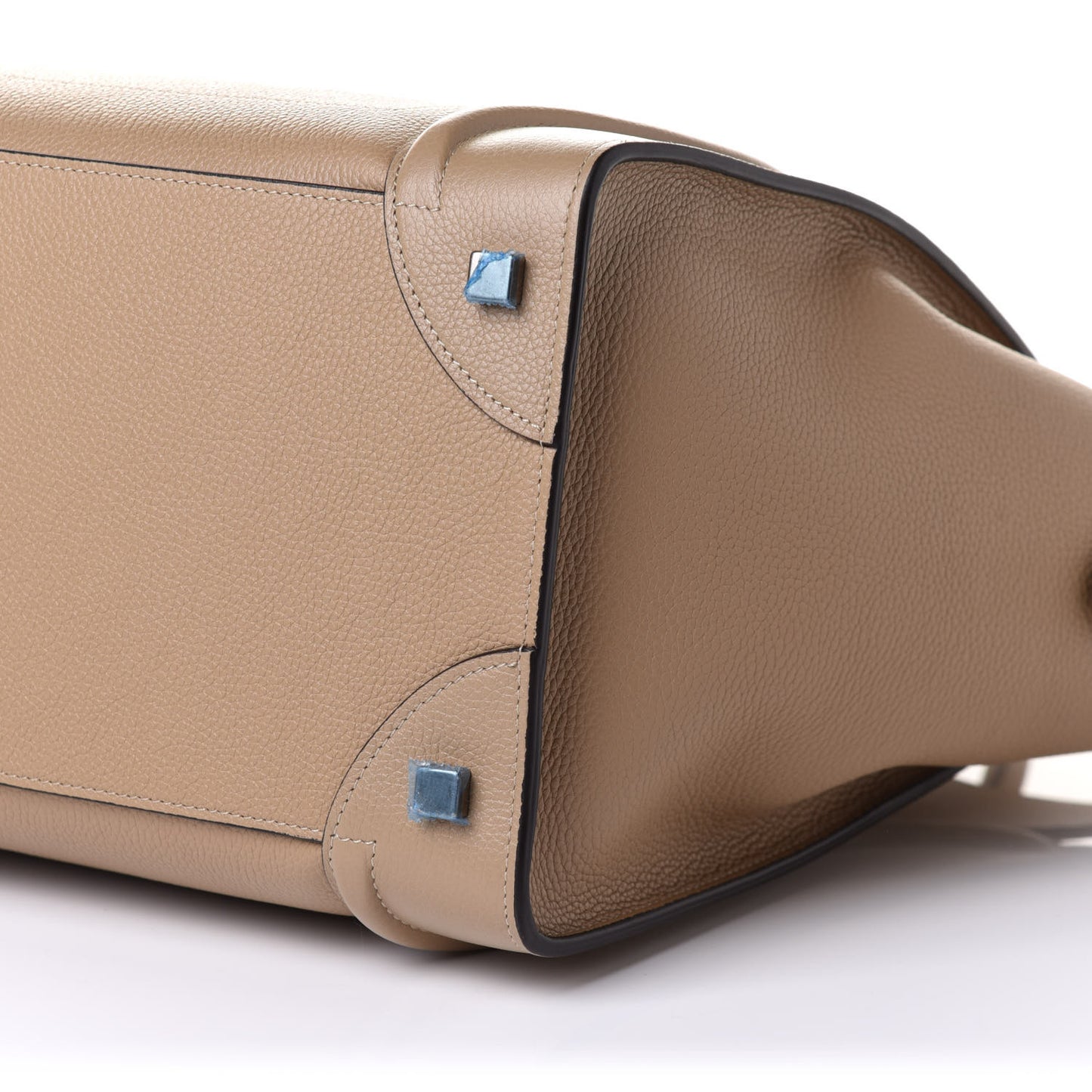 Drummed Calfskin Mini Luggage Dune