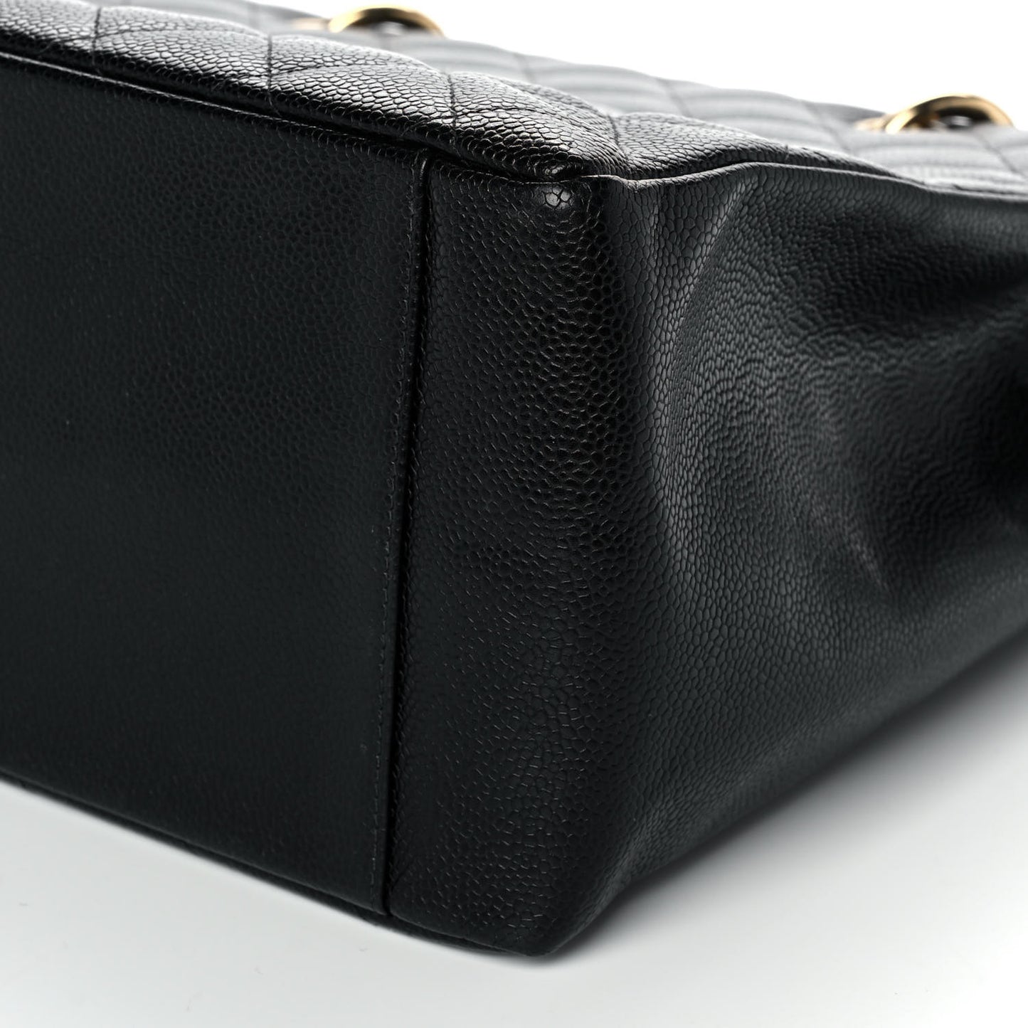 Caviar Quilted Grand Shopping Tote GST Black