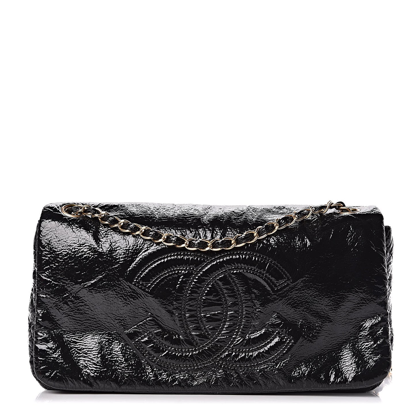Vinyl Medium Rock and Chain Flap Black