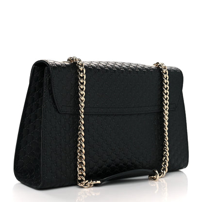 Gucci Microguccissima Medium Emily Chain Shoulder Bag Black 3 of 10