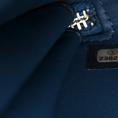 Chanel Caviar Quilted Small Business Affinity Flap Blue 8 of 12