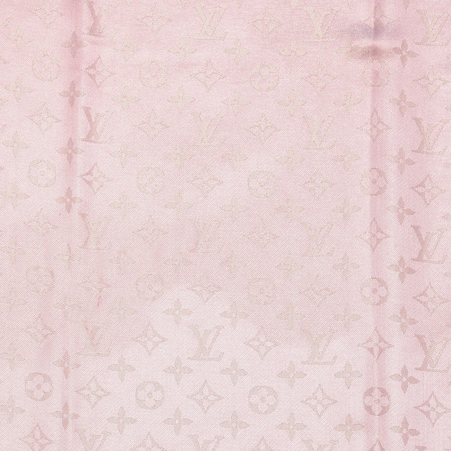 Louis Vuitton Silk Wool Monogram Shine Shawl Rose 5 of 6
