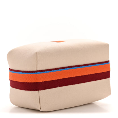 Hermes Canvas Small Bride-A-Brac Pavillon Pouch Natural Multicolor 4 of 6
