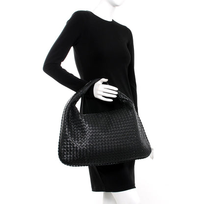 Bottega Veneta Nappa Intrecciato Studded Large Veneta Hobo Nero Black 2 of 7