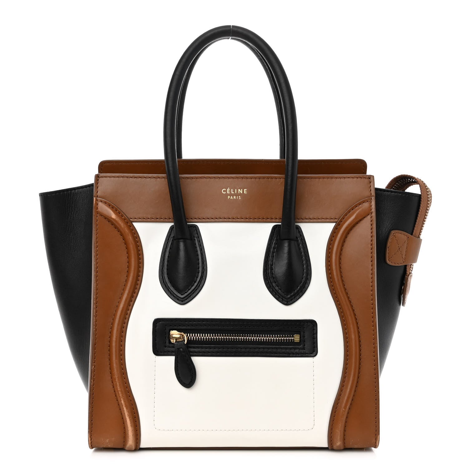Celine Smooth Calfskin Micro Tri-Color Luggage Brown 1 of 12