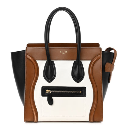 Celine Smooth Calfskin Micro Tri-Color Luggage Brown 1 of 12