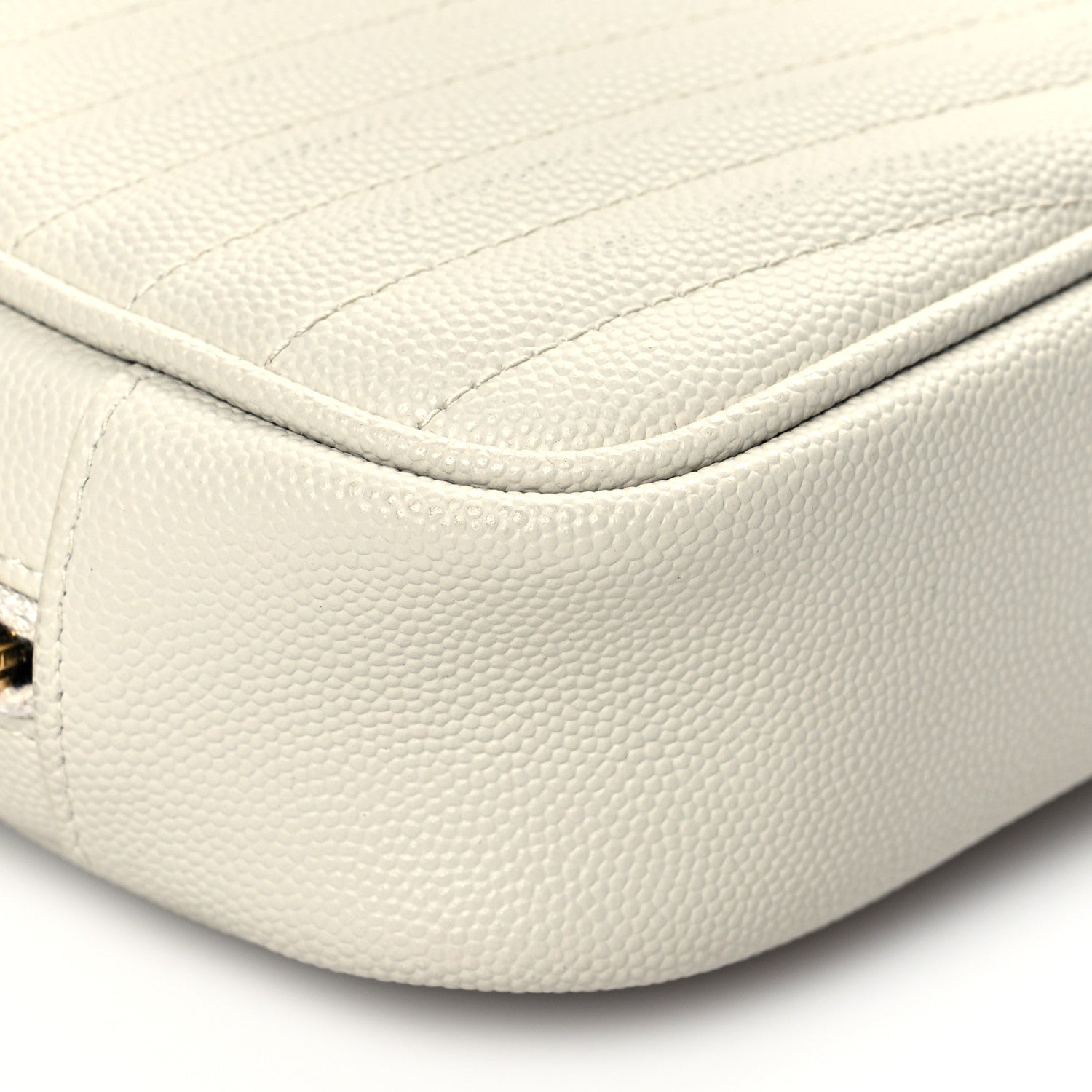 Saint Laurent Grain De Poudre Matelasse Monogram Mini Lou Camera Bag Crema Soft 8 of 12