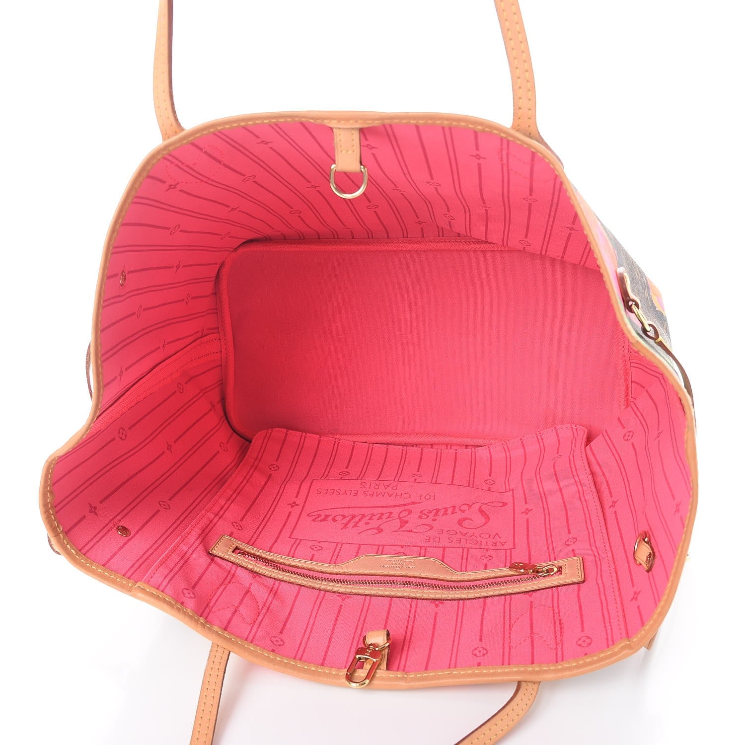 Louis Vuitton Monogram Roses Neverfull MM 5 of 8