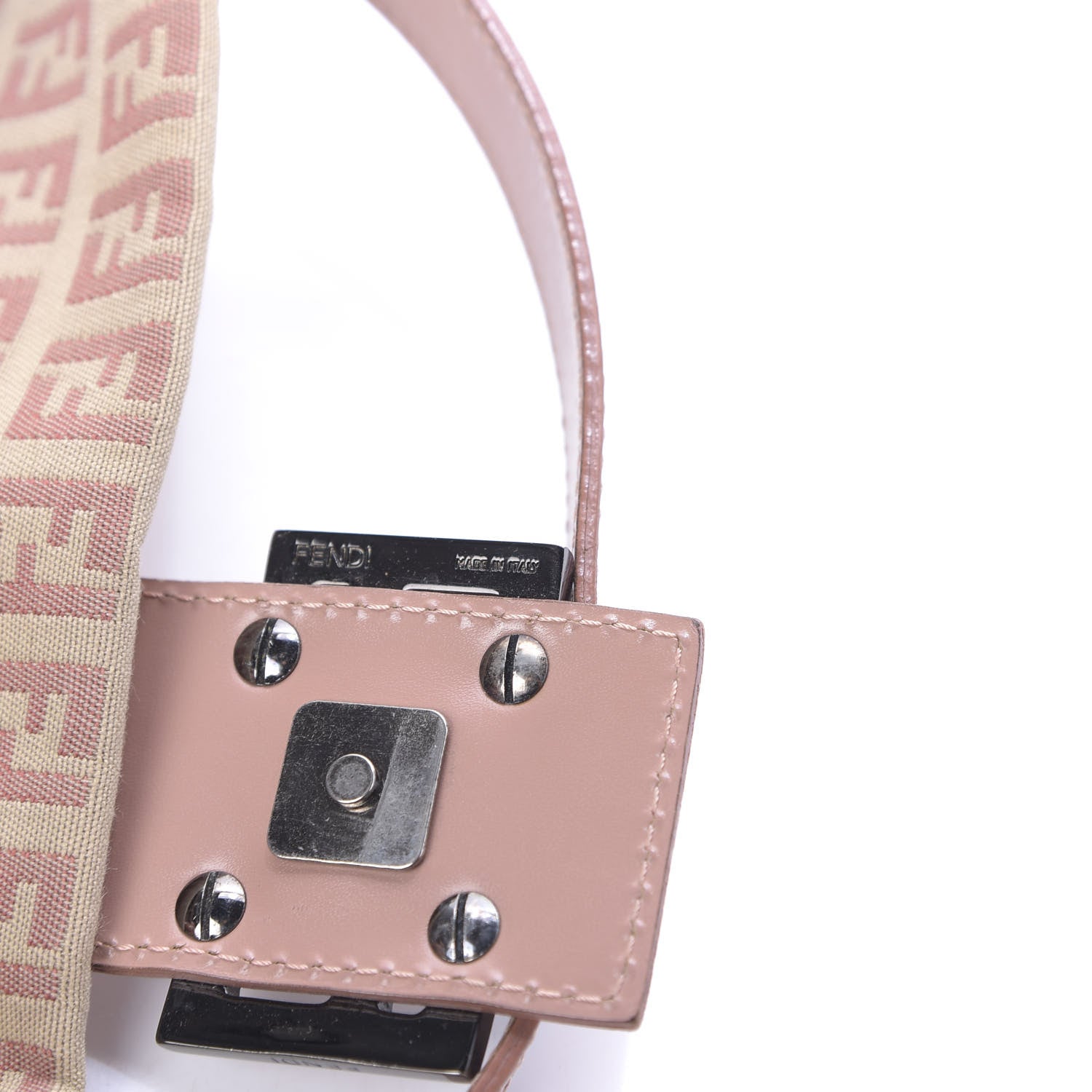 Fendi Zucchino Mini Mama Baguette Pink 10 of 13