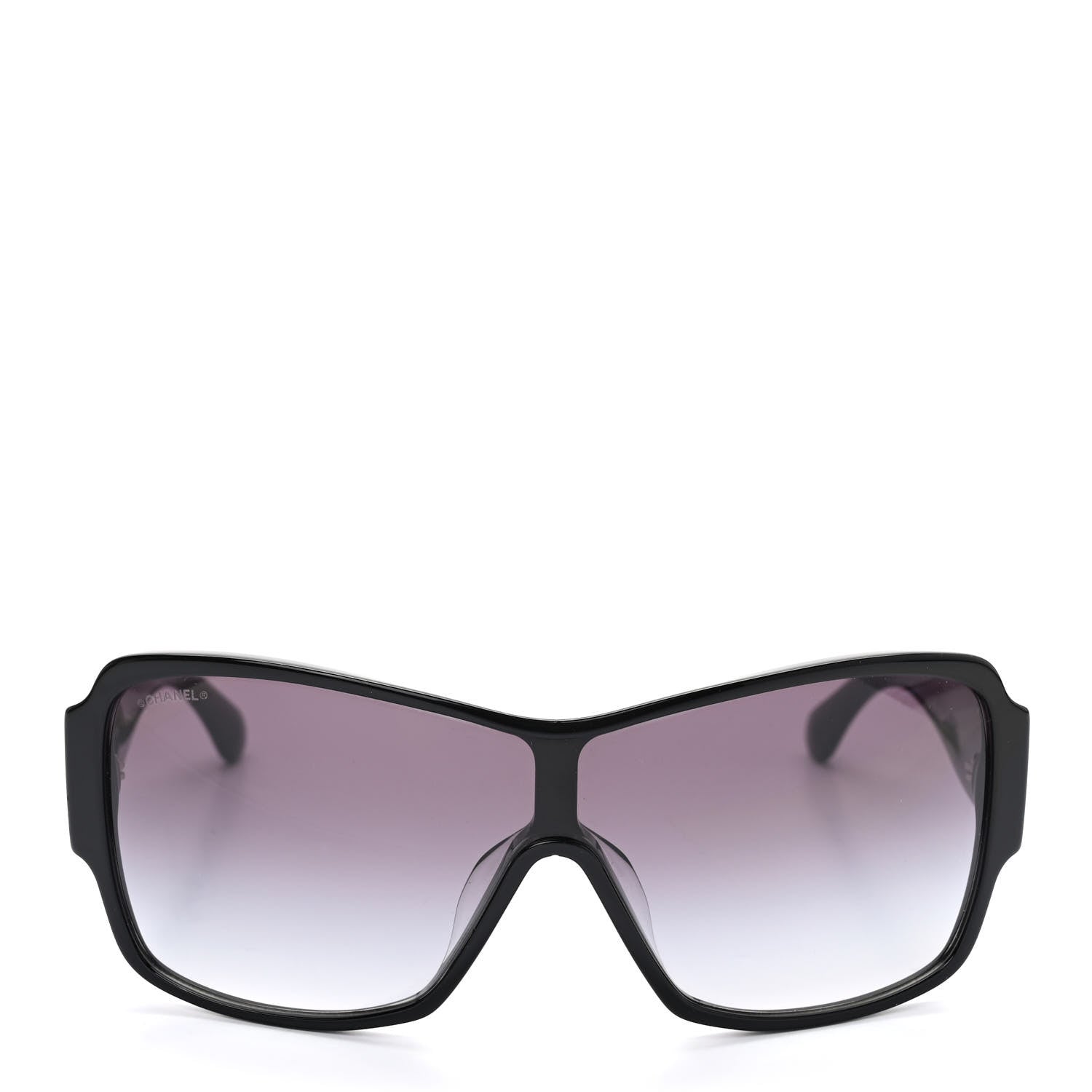 Chanel Acetate Shield Sunglasses 5449-A Black 2 of 8