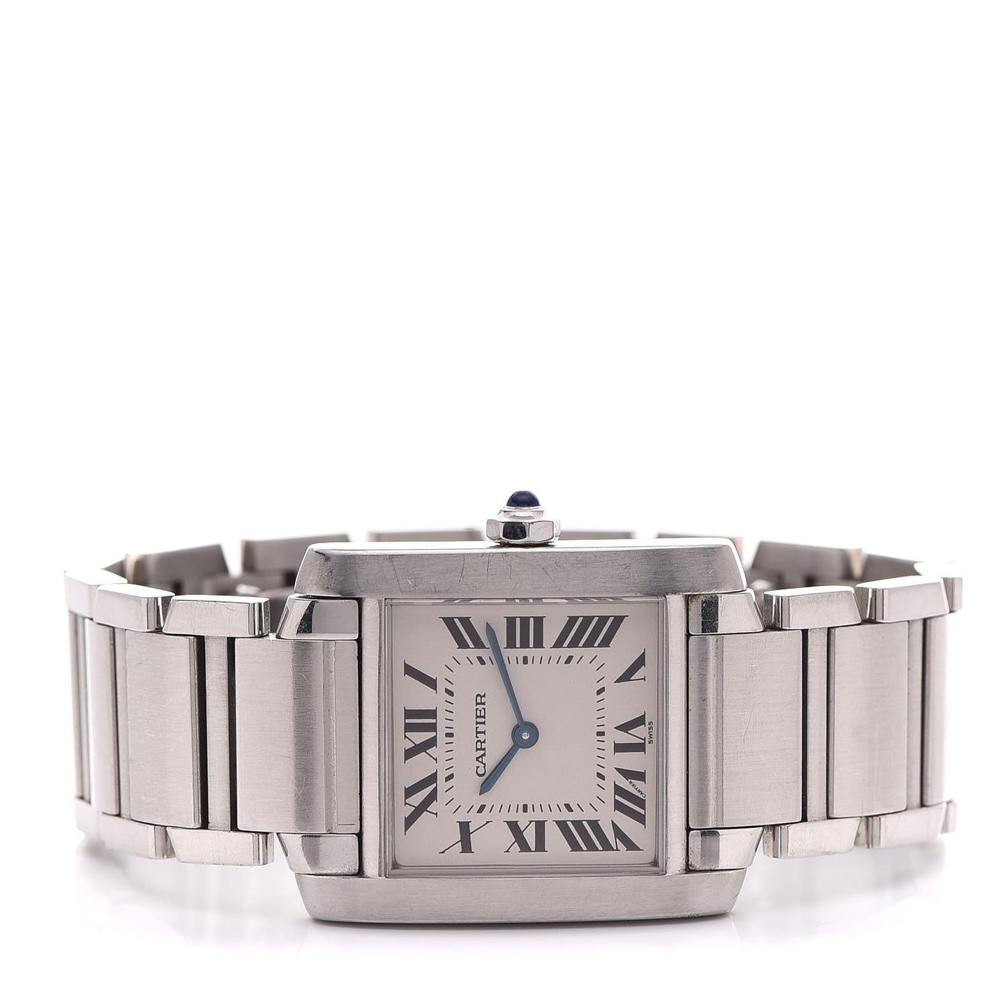 Stainless Steel 25mm Tank Francaise Quartz Watch