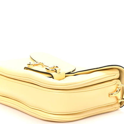 Gucci Calfskin Horsebit 1955 Aura Small Shoulder Bag Daylight Yellow 10 of 11