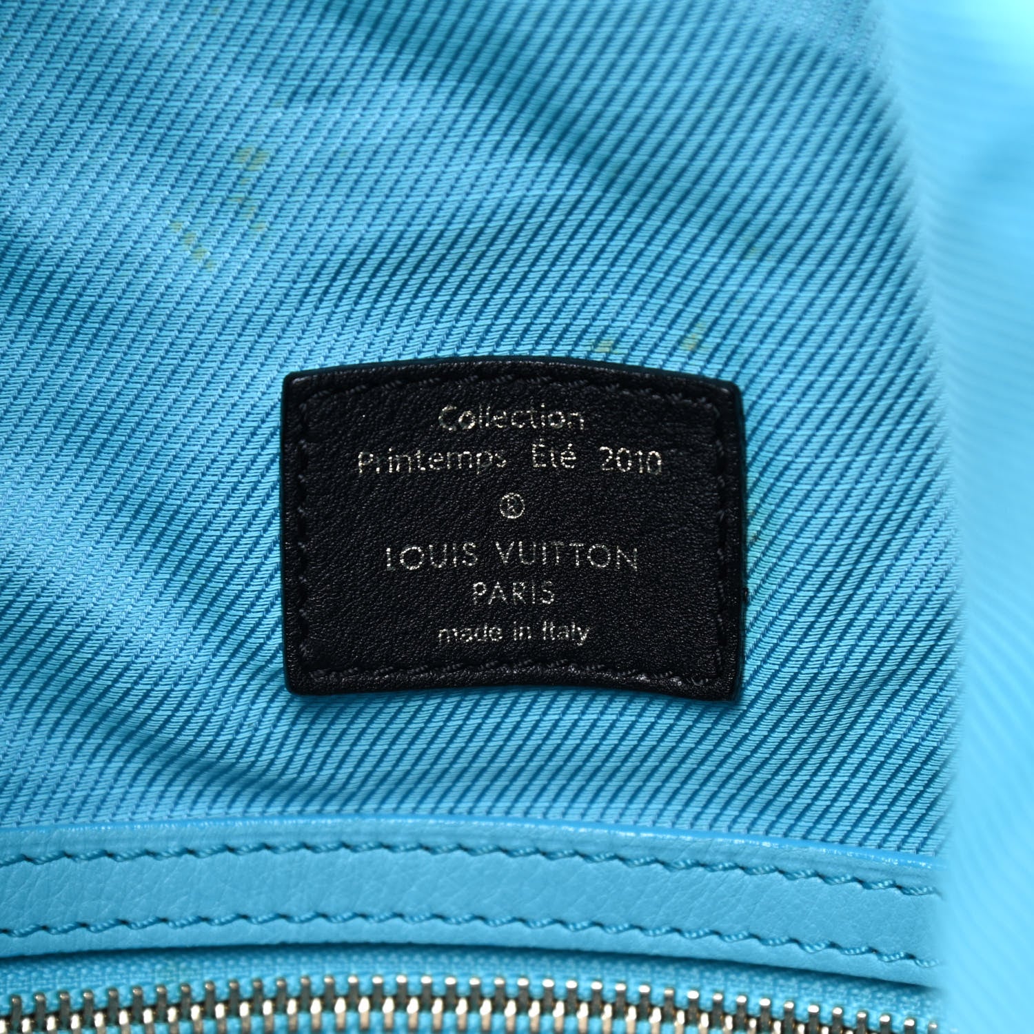 Louis Vuitton Fabric Jacquard Monogram Cheche Gypsy GM Blue 9 of 13