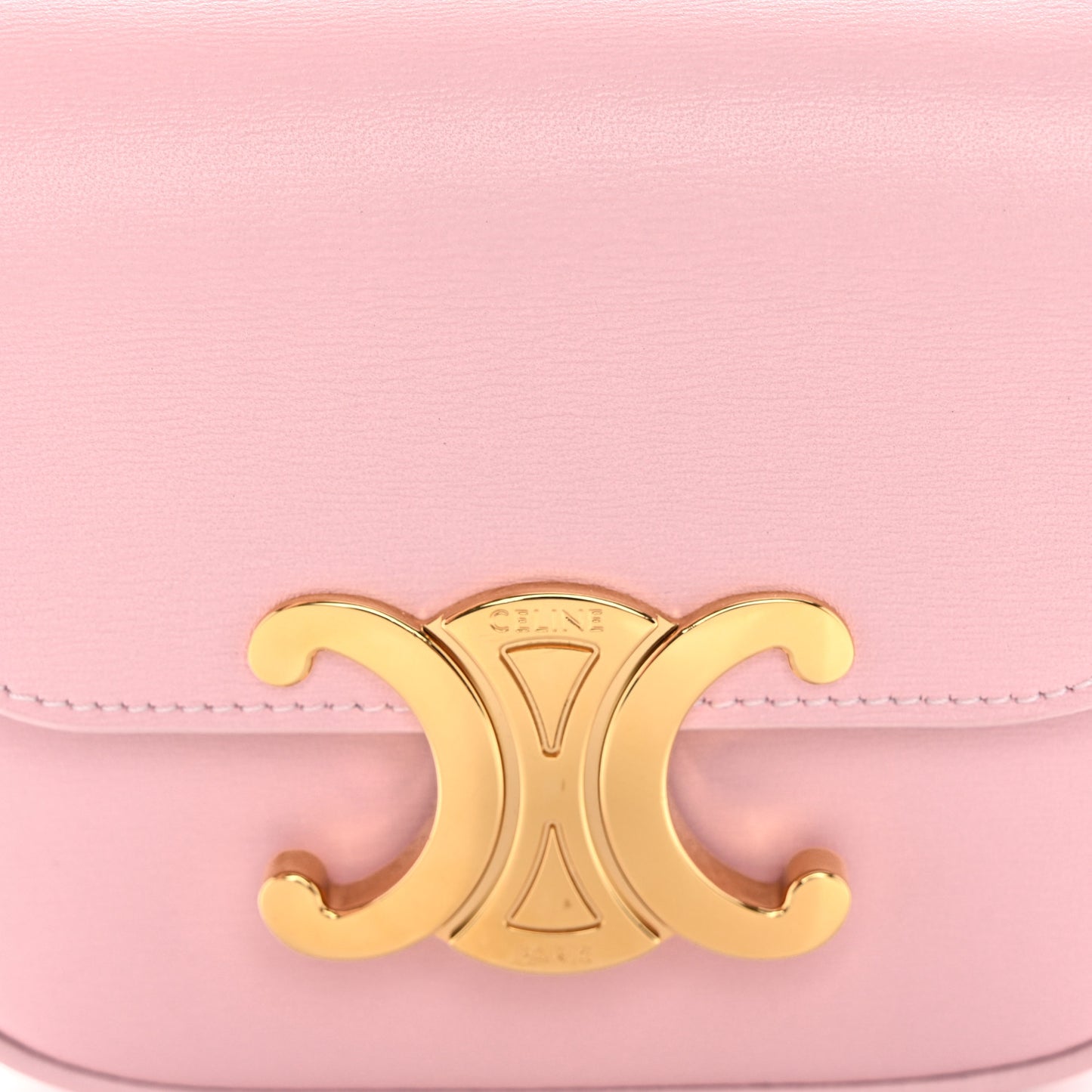 Shiny Calfskin Mini Triomphe Light Pink