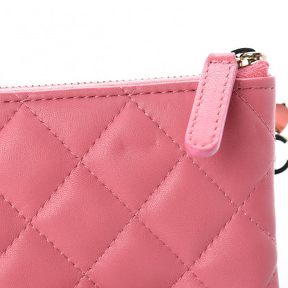 Chanel Lambskin Quilted Small Casino Cosmetic Case Pink 8 of 9