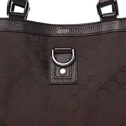 Gucci Nylon Monogram Large Abbey Tote Dark Brown 14 of 14