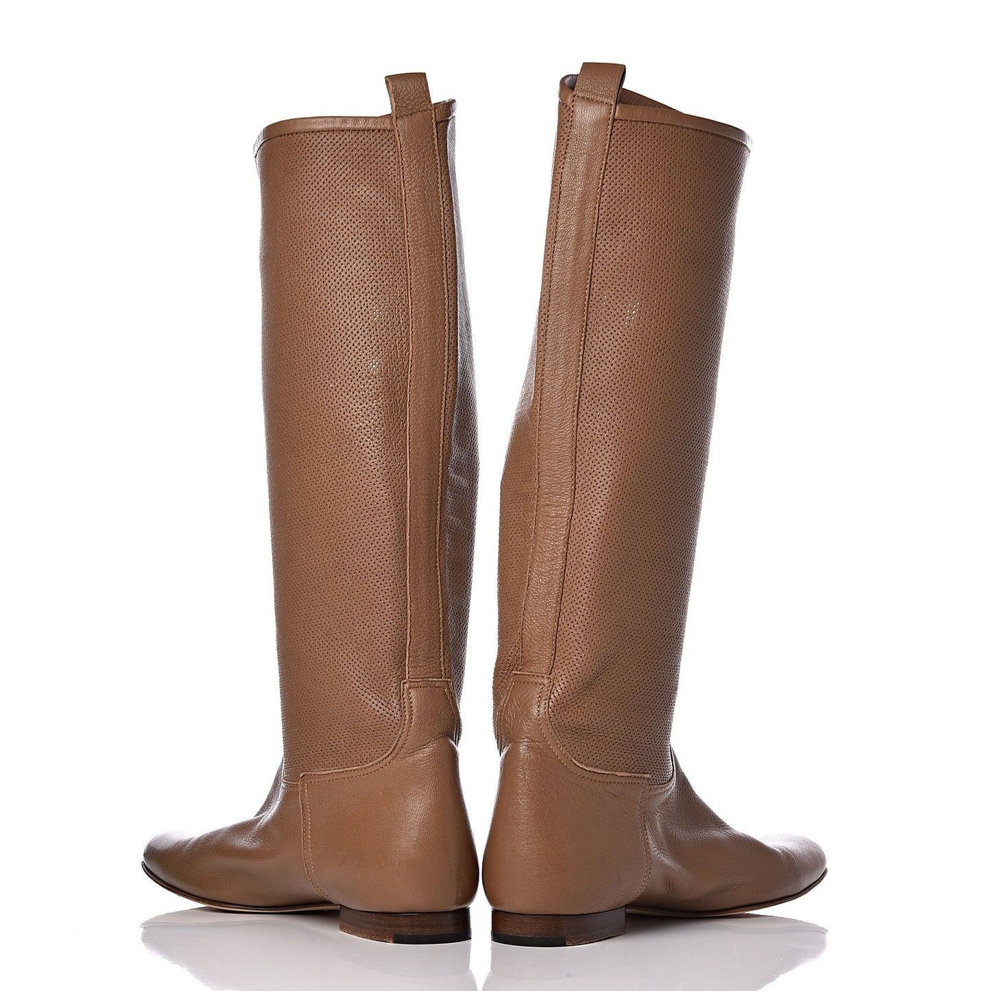 Lambskin Perforated High Boots 37