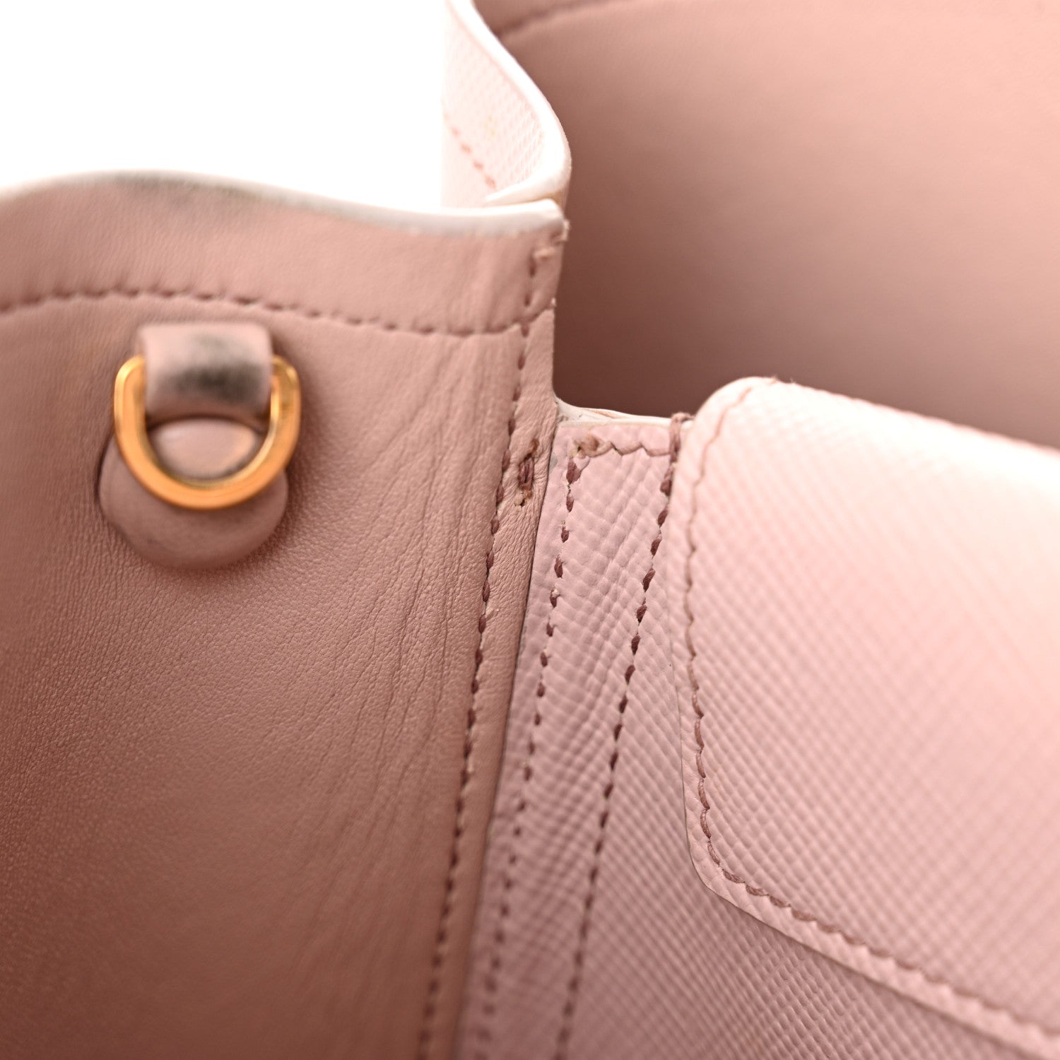 Prada Saffiano Cuir Medium Double Bag Mughetto 13 of 17