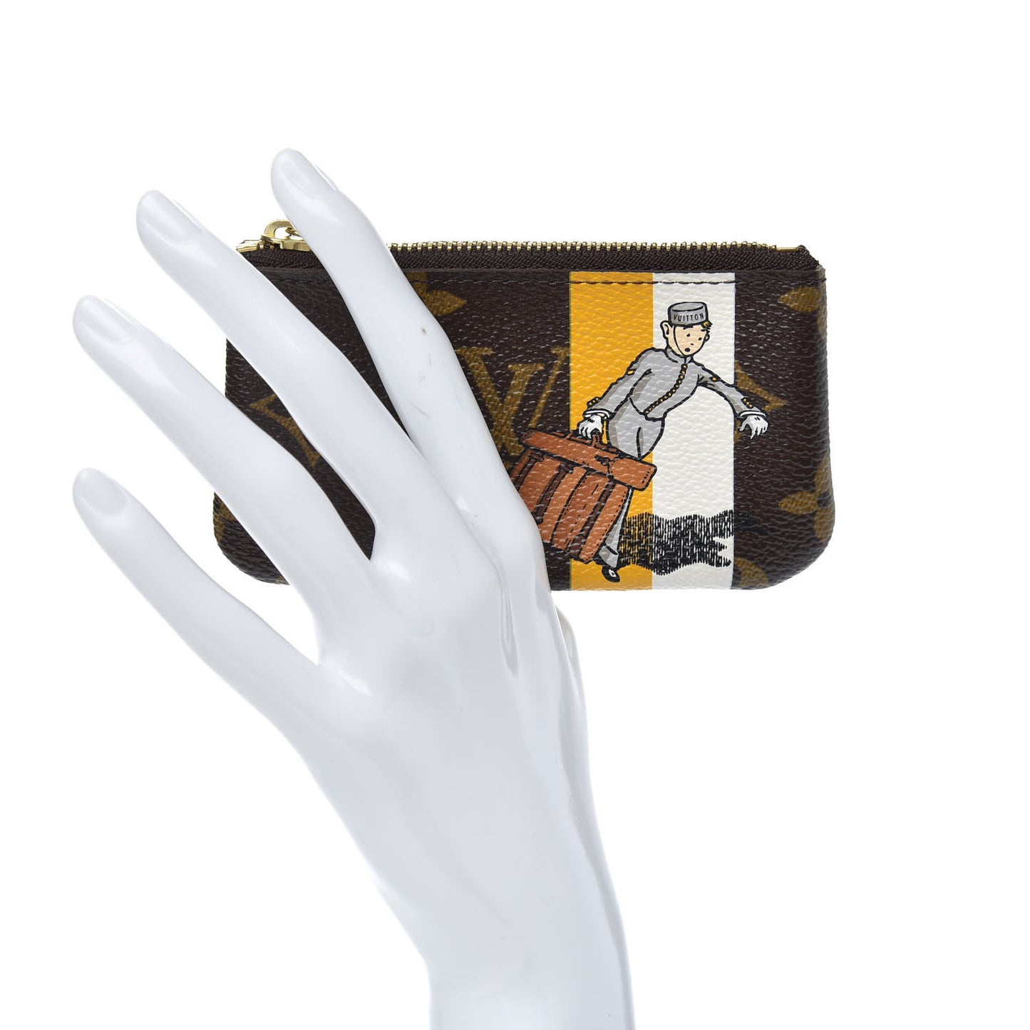 Monogram Groom Key Pouch