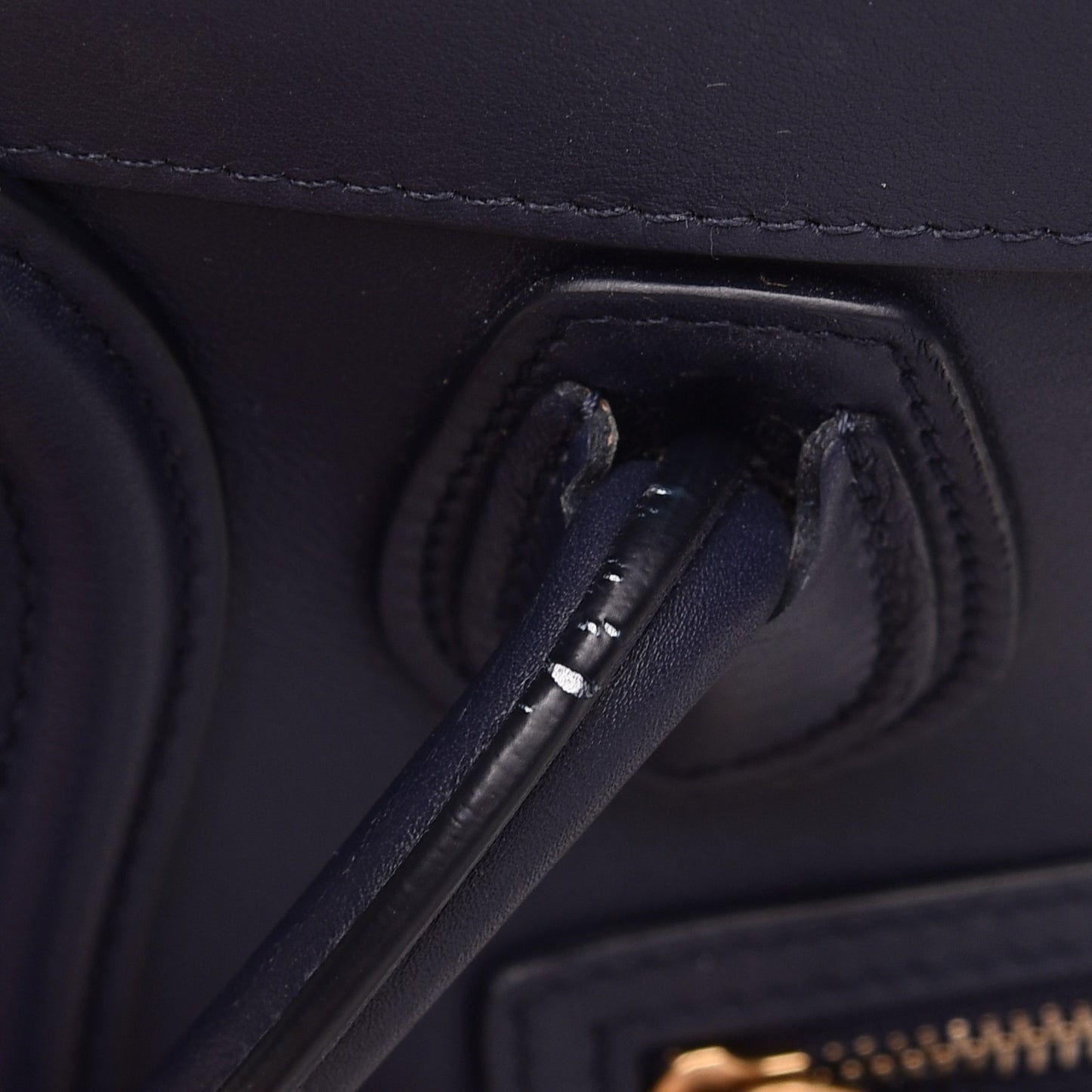 Smooth Calfskin Nano Luggage Navy Blue
