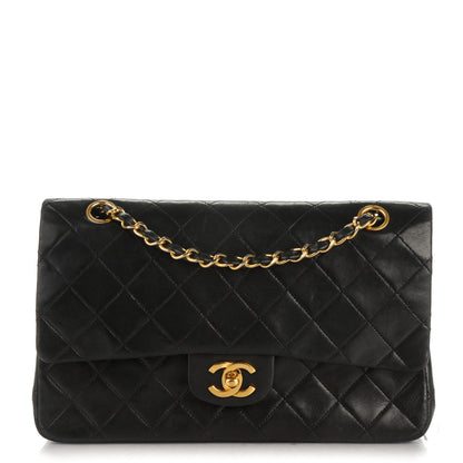 Chanel Lambskin Quilted Medium Double Flap Black 1 of 10