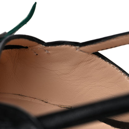 Gucci Nappa Unia Cherry Pumps 39 Black 10 of 12