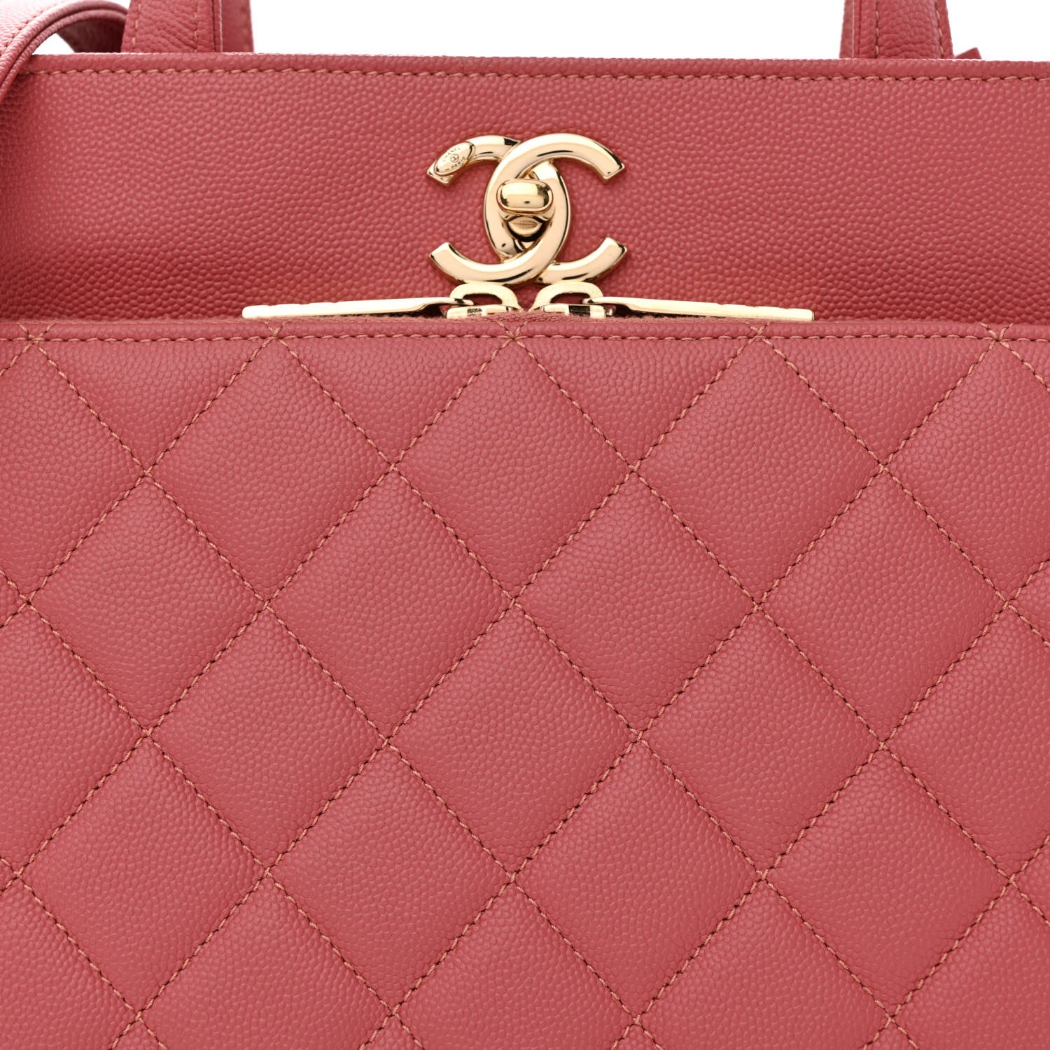 Chanel Caviar Quilted Small Business Affinity Shopping Bag Pink 8 of 12