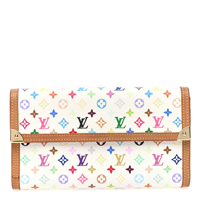 Louis Vuitton Monogram Multicolor Porte Tresor International Wallet White 1 of 7