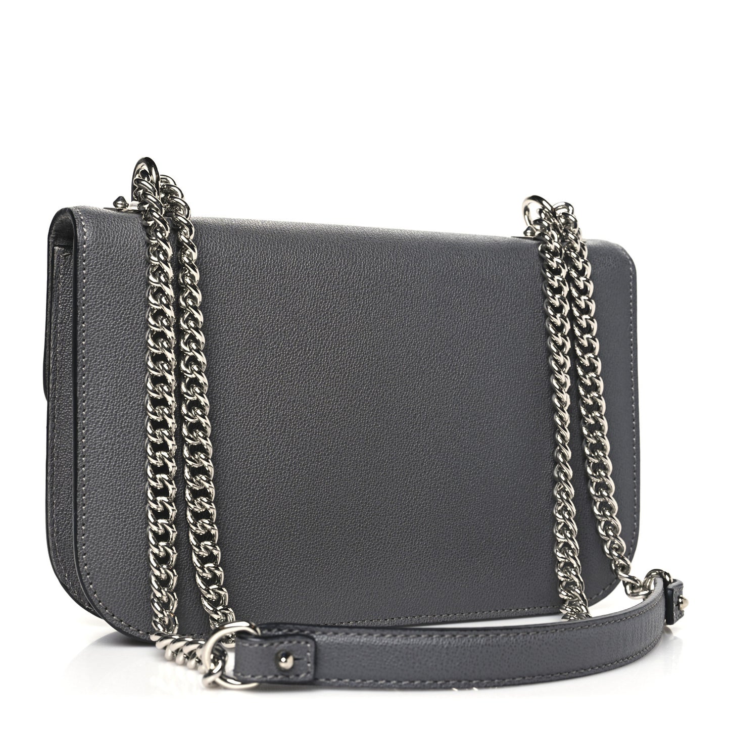 Calfskin Medium Insignia Flap Grey