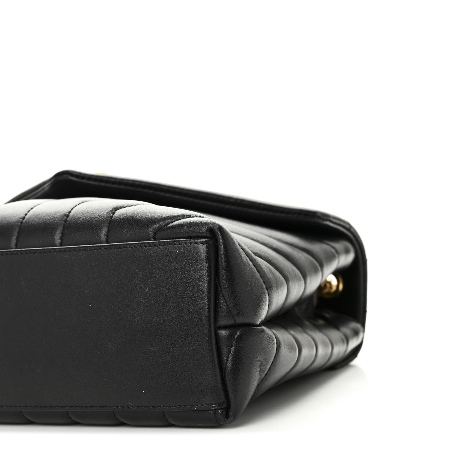 Saint Laurent Calfskin Y Quilted Monogram Small Loulou Chain Satchel Black 10 of 11