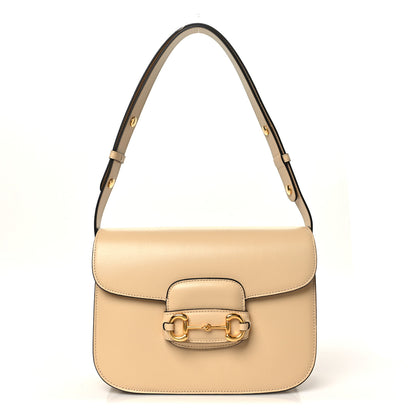 Gucci Azalea Calfskin Horsebit 1955 Shoulder Bag Bubble Tea 2 of 10