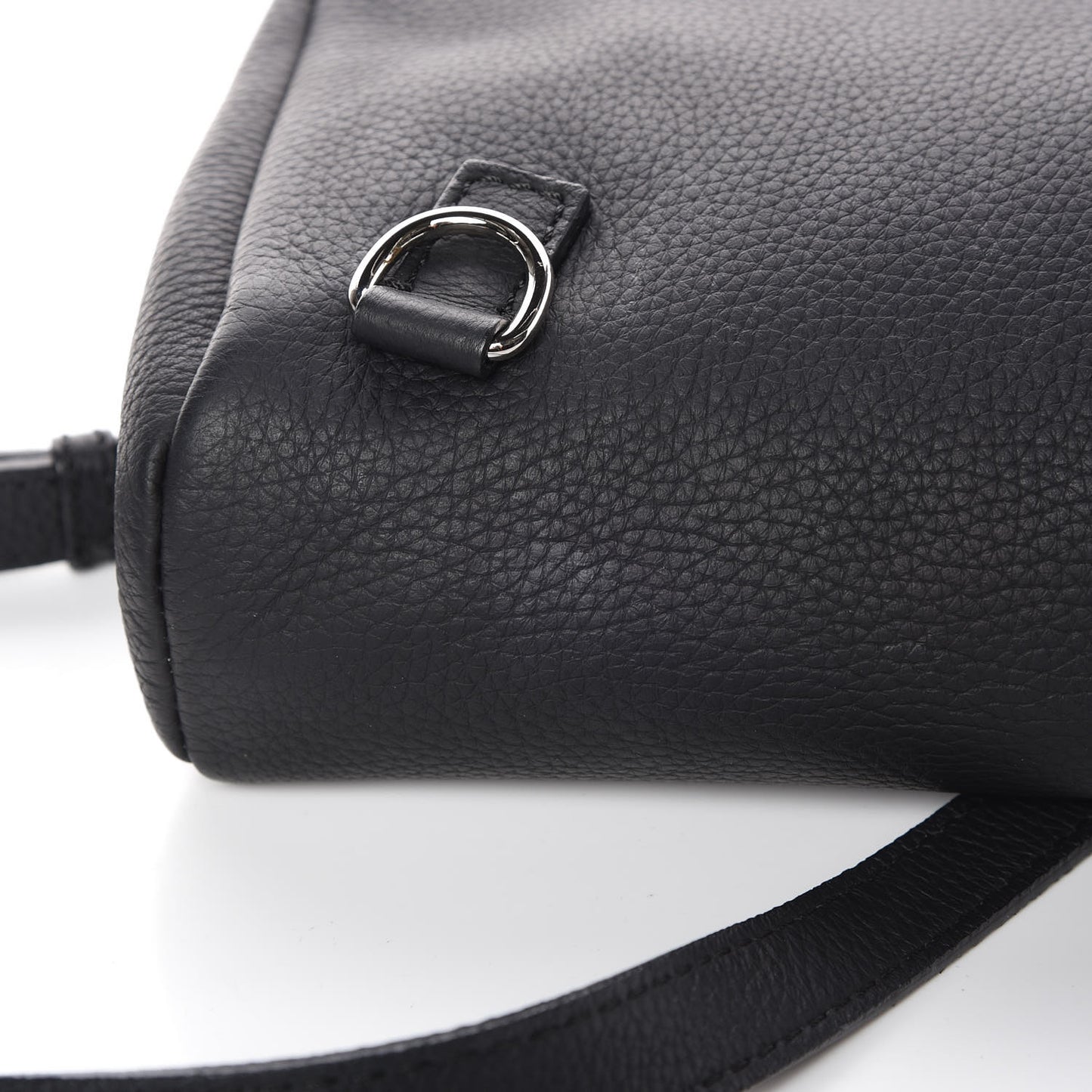 Soft Grain Calfskin Baby Bridle Saddle Bag Black