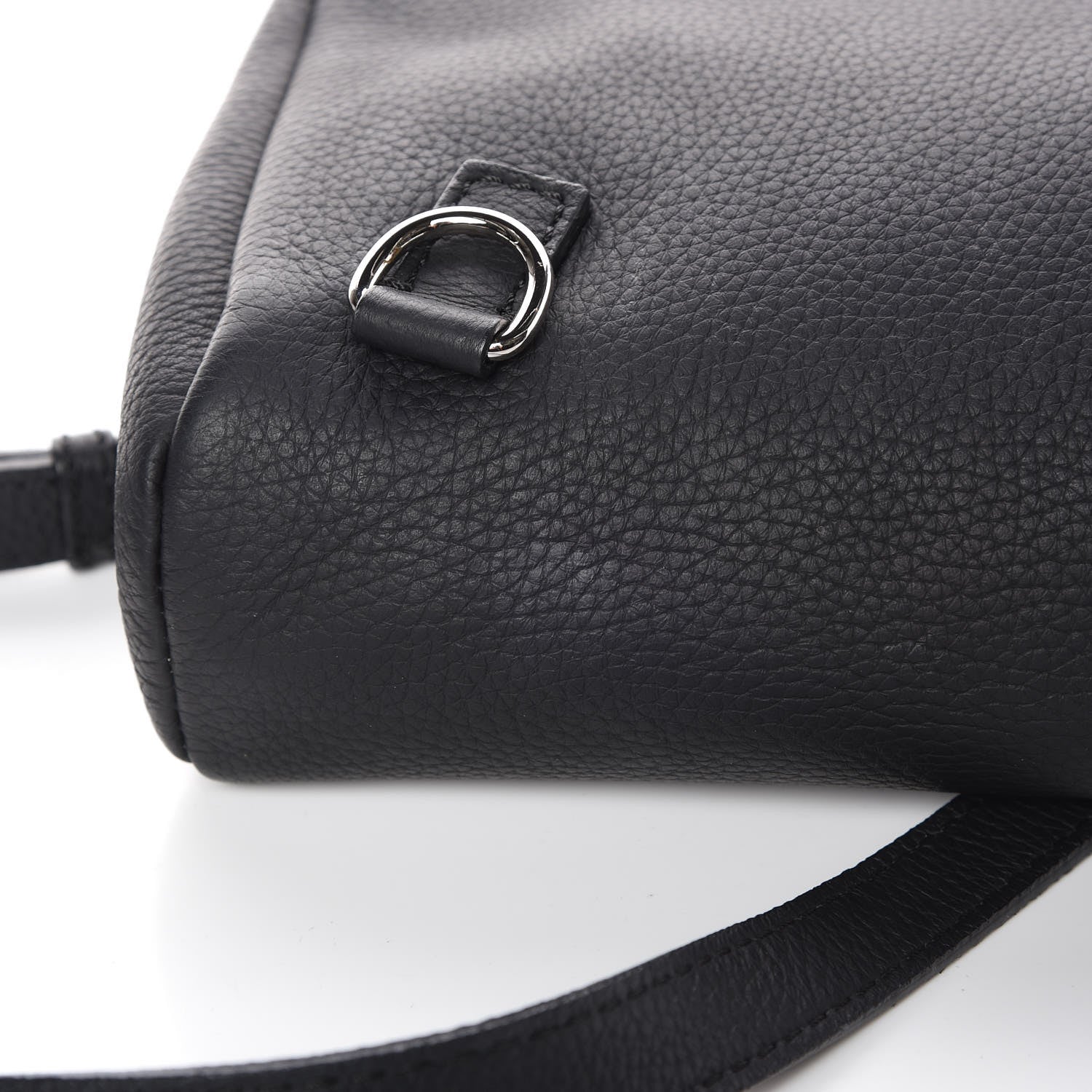 Burberry Soft Grain Calfskin Baby Bridle Saddle Bag Black 10 of 14