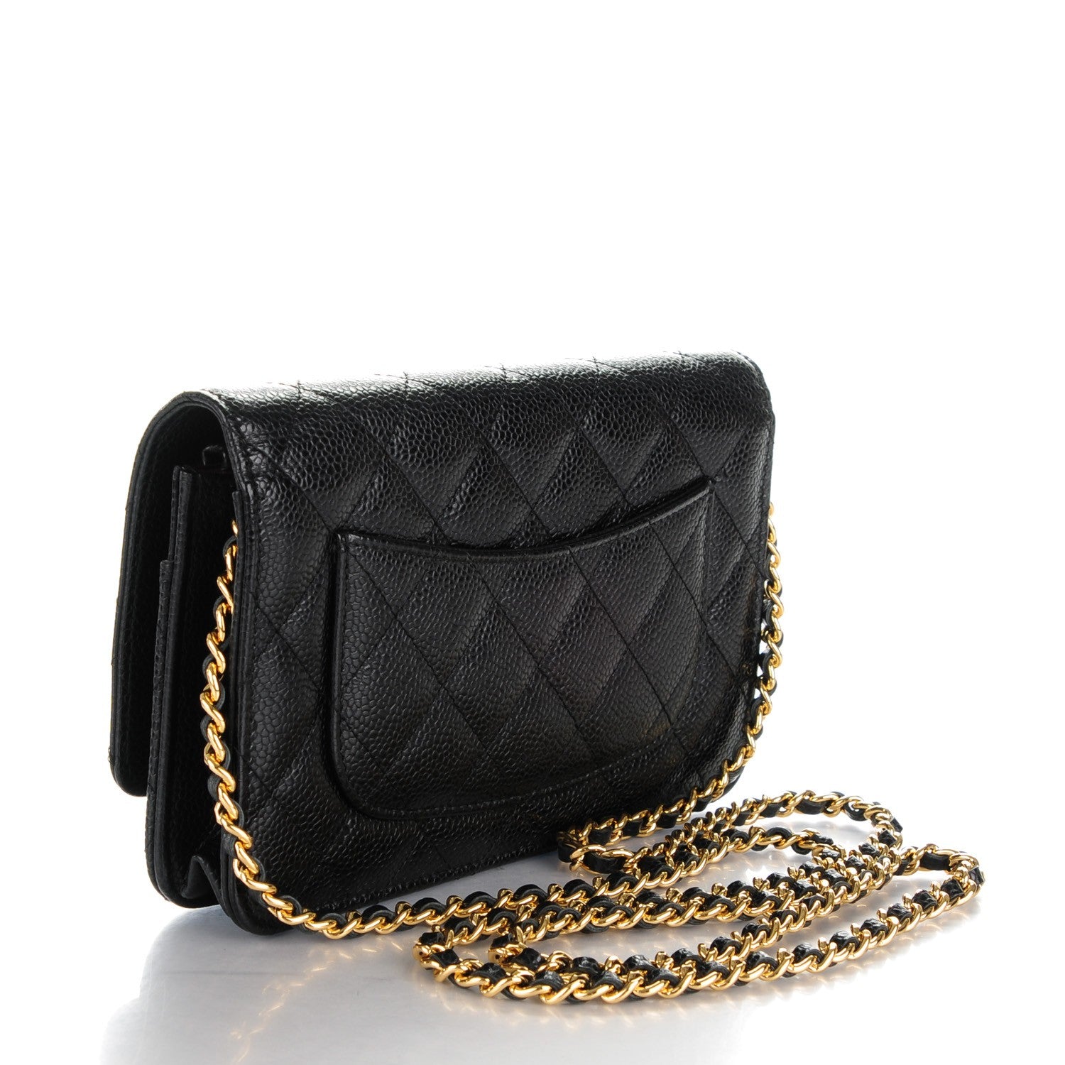 Chanel Caviar Quilted Wallet On Chain WOC Black 3 of 8