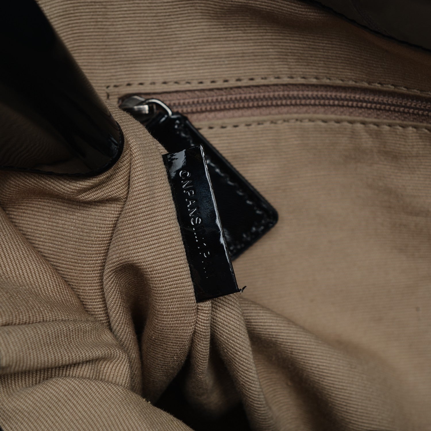 Burberry Patent Nova Check Small Bilmore Tote Black 8 of 12