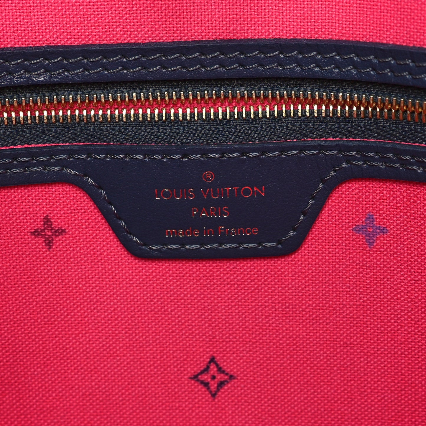 Monogram Giant Spring In The City Neverfull MM Midnight Fuchsia