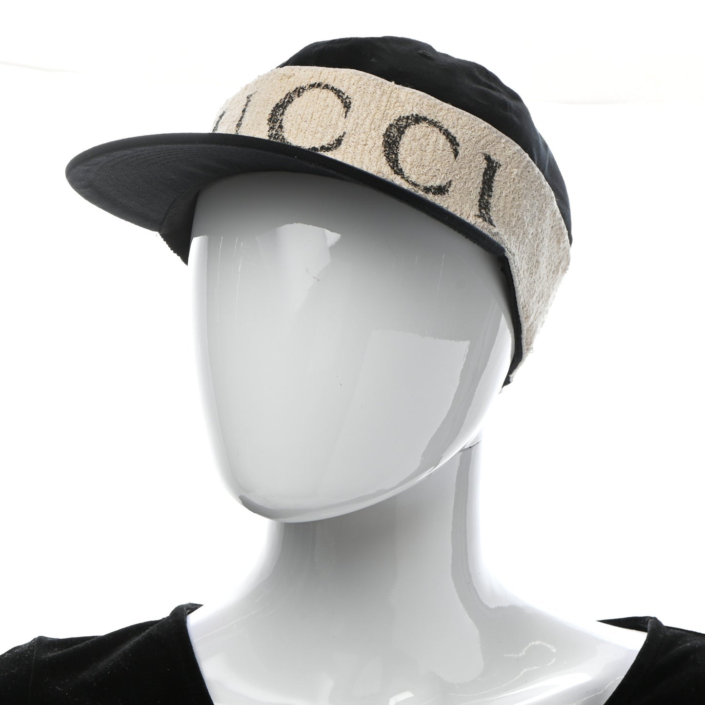 Gabardine Gucci Headband Baseball Hat M Black