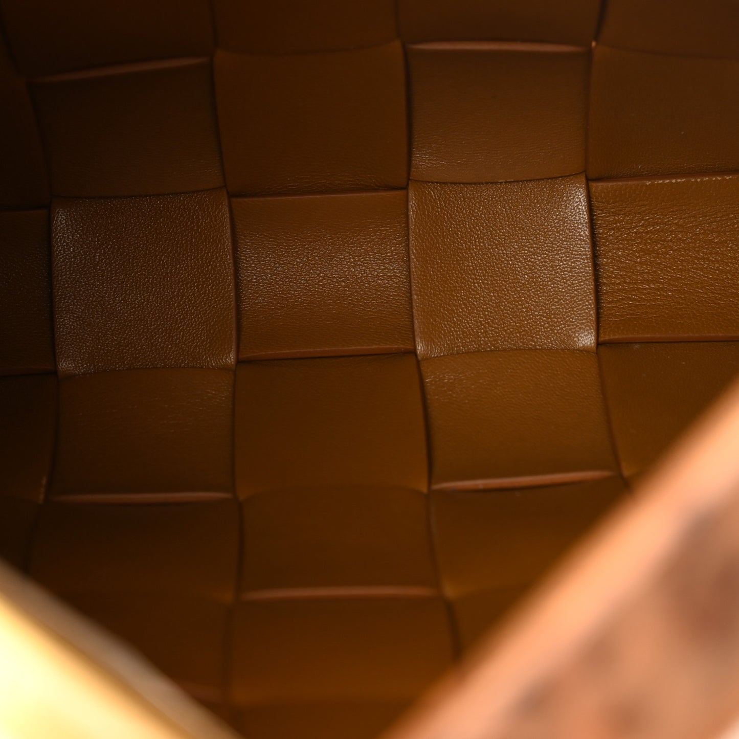 Nappa Intrecciato The Snap Clutch Camel Naturale