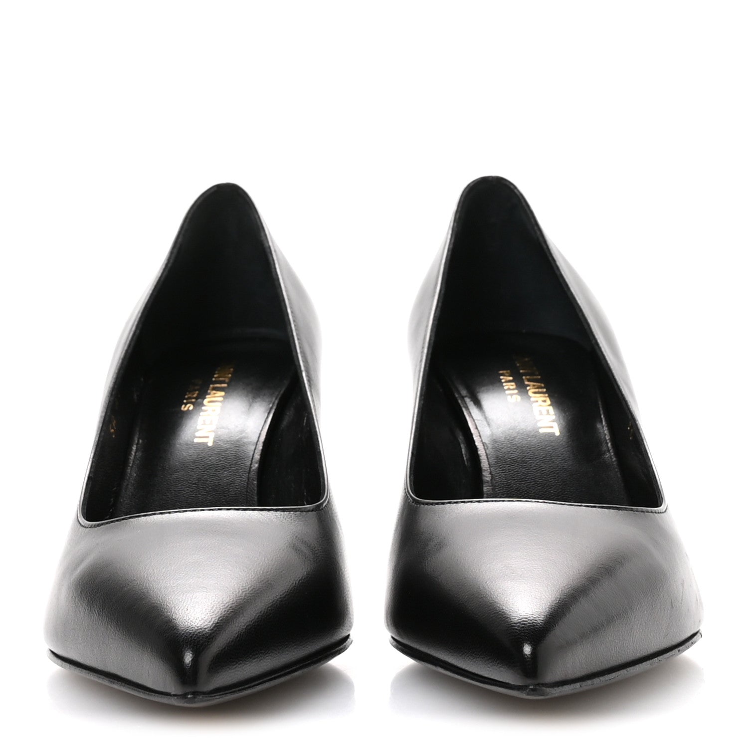 Saint Laurent Calfskin Anja 85 Pumps 36 Black 3 of 9