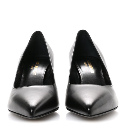 Saint Laurent Calfskin Anja 85 Pumps 36 Black 3 of 9