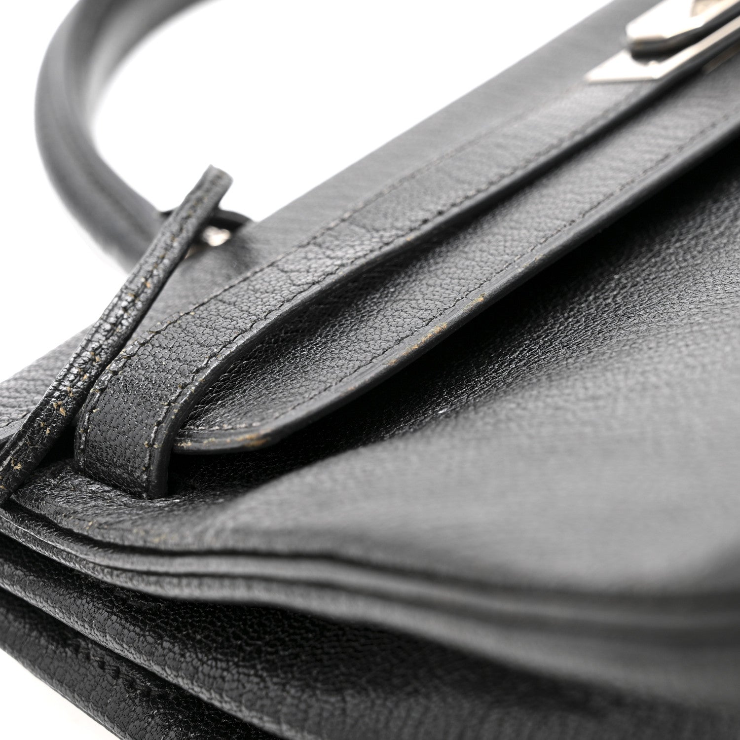 Hermes Chevre De Coromandel Kelly Retourne 35 Black 12 of 19