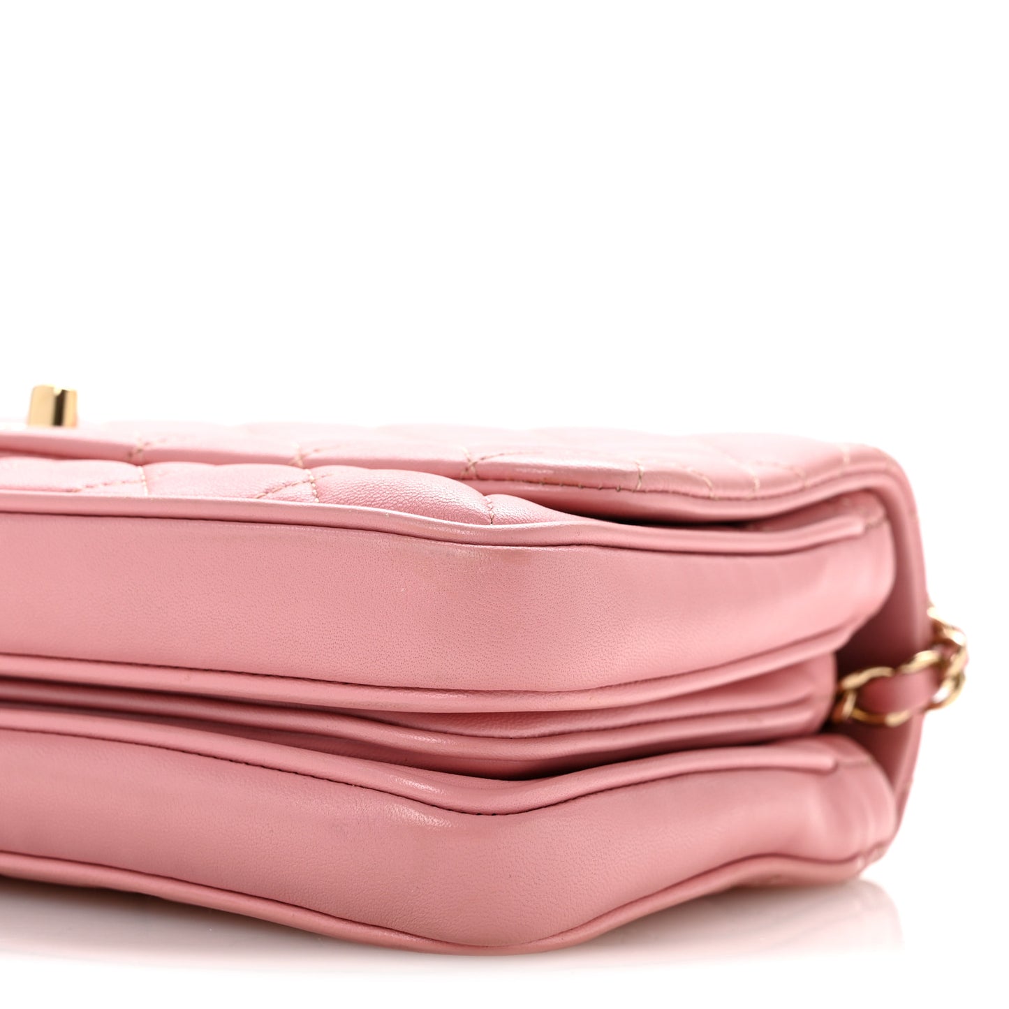 Lambskin Quilted Small Citizen Chic Flap Pink