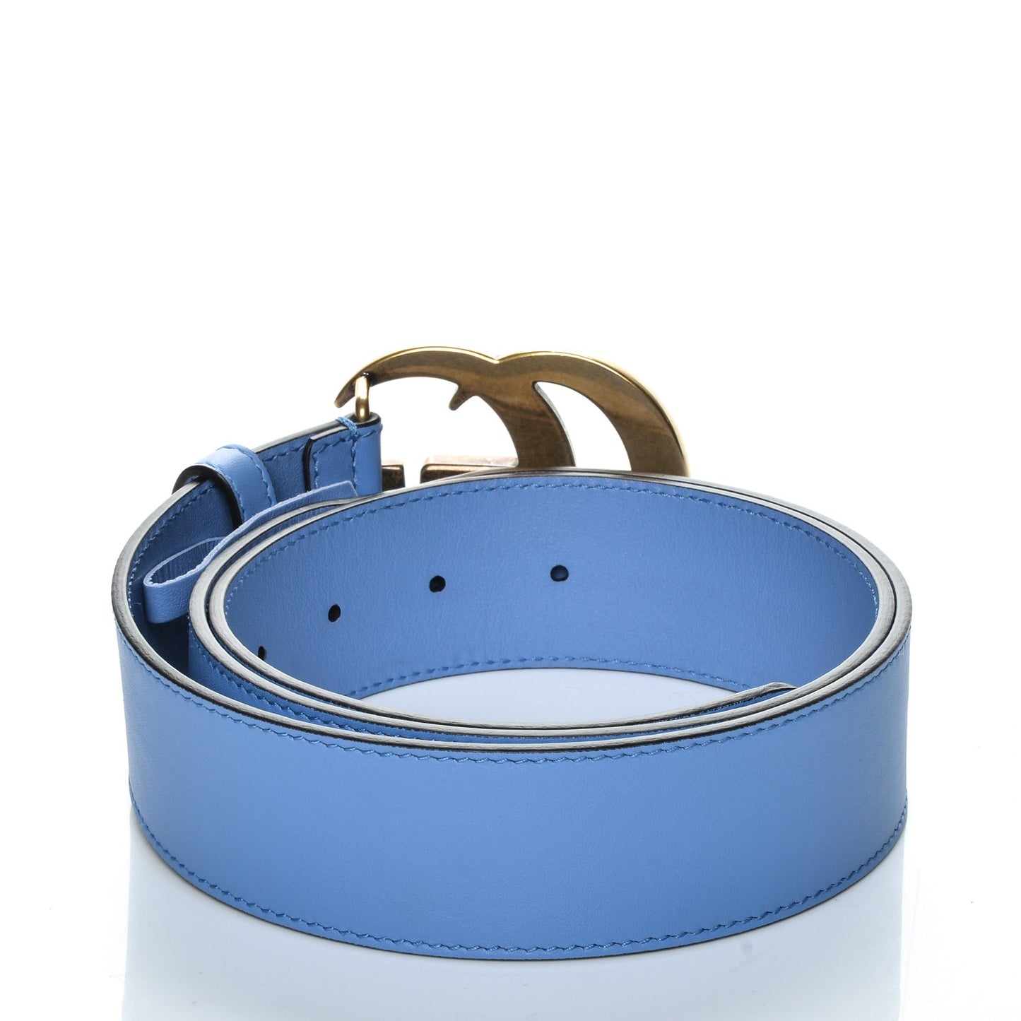 Calfskin Double G 40mm Belt 90 36 Clear Sky Blue